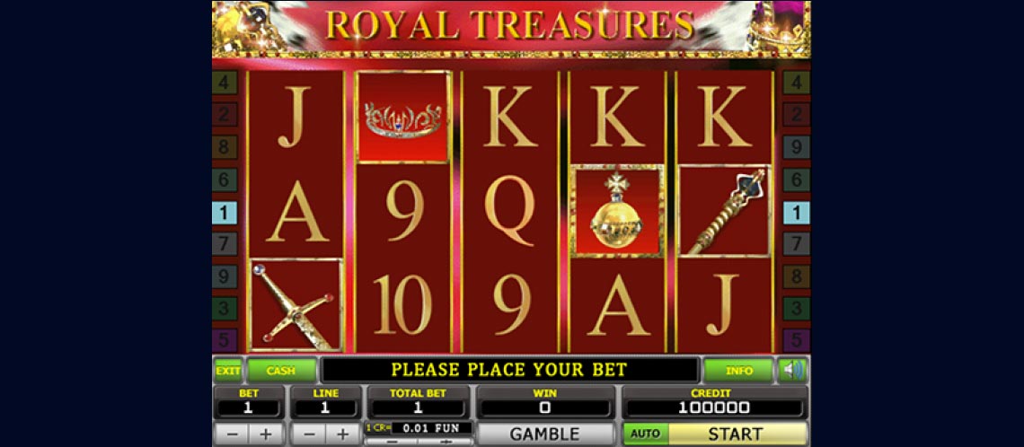 Royal Treasures игровой автомат. 