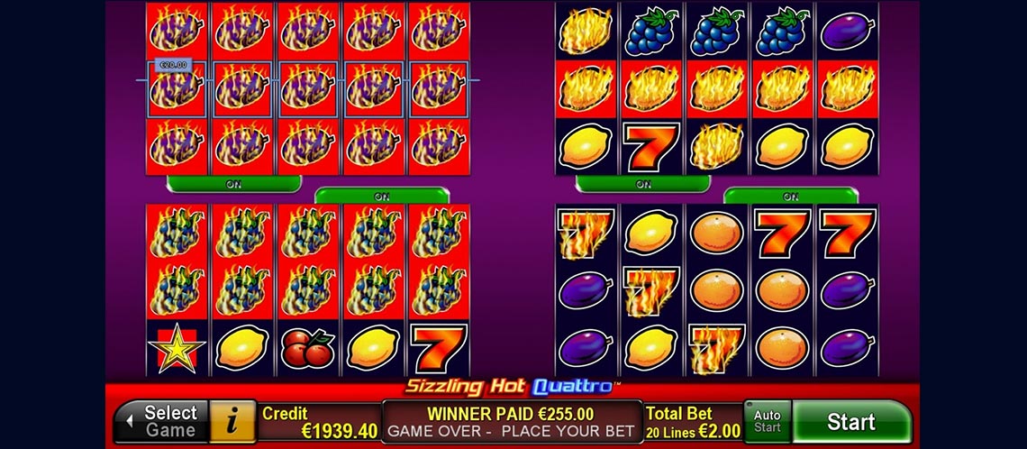 Sizzling Hot Quattro игровой автомат. 