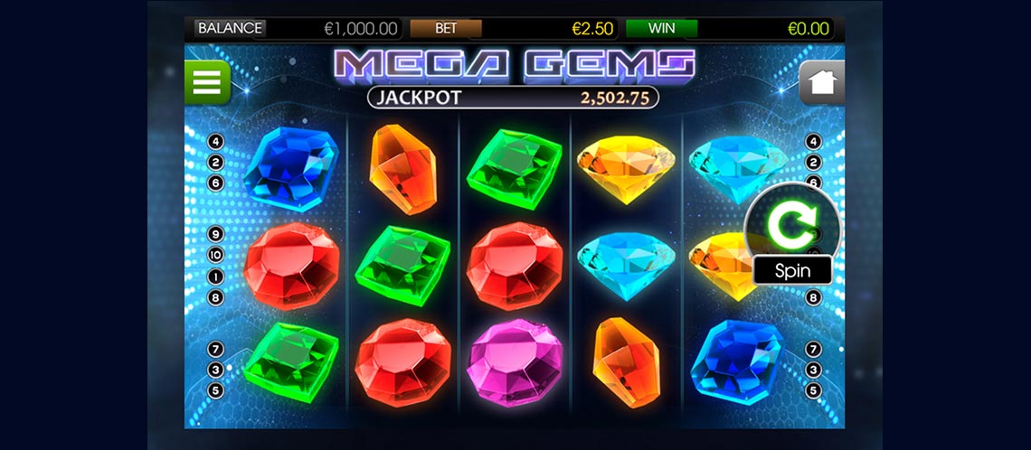 Mega Gems игровой автомат. 